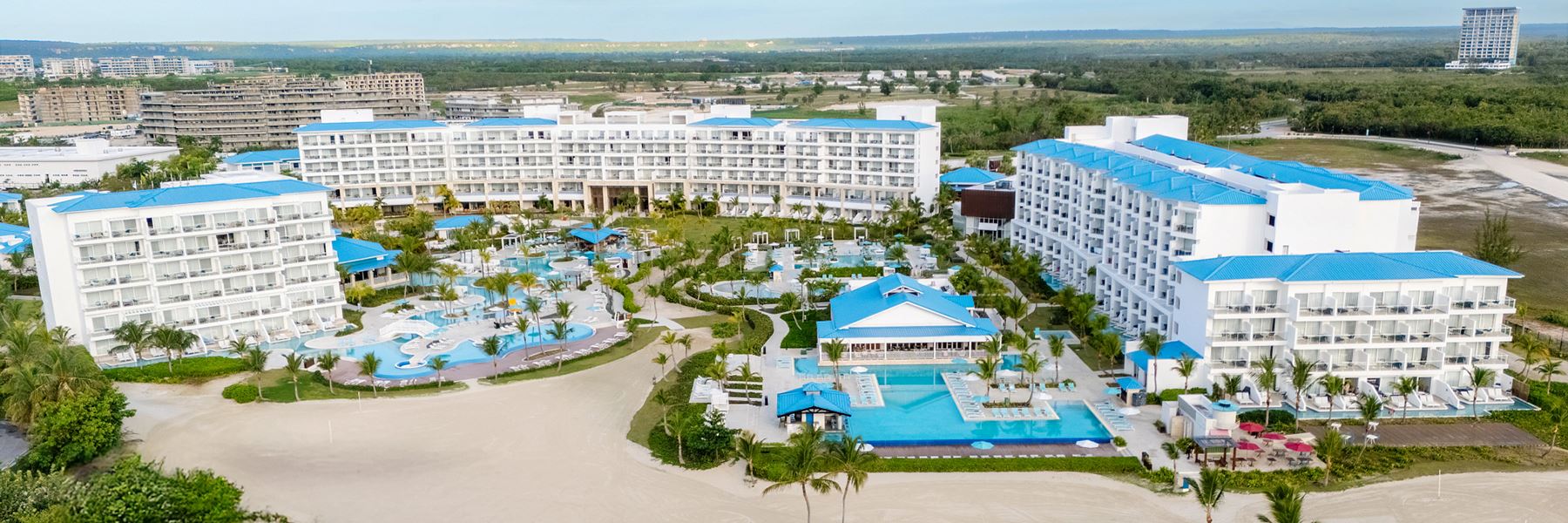 Vista aérea de Dreams Cap Cana Resort & Spa, sede de CORLAFC 2026