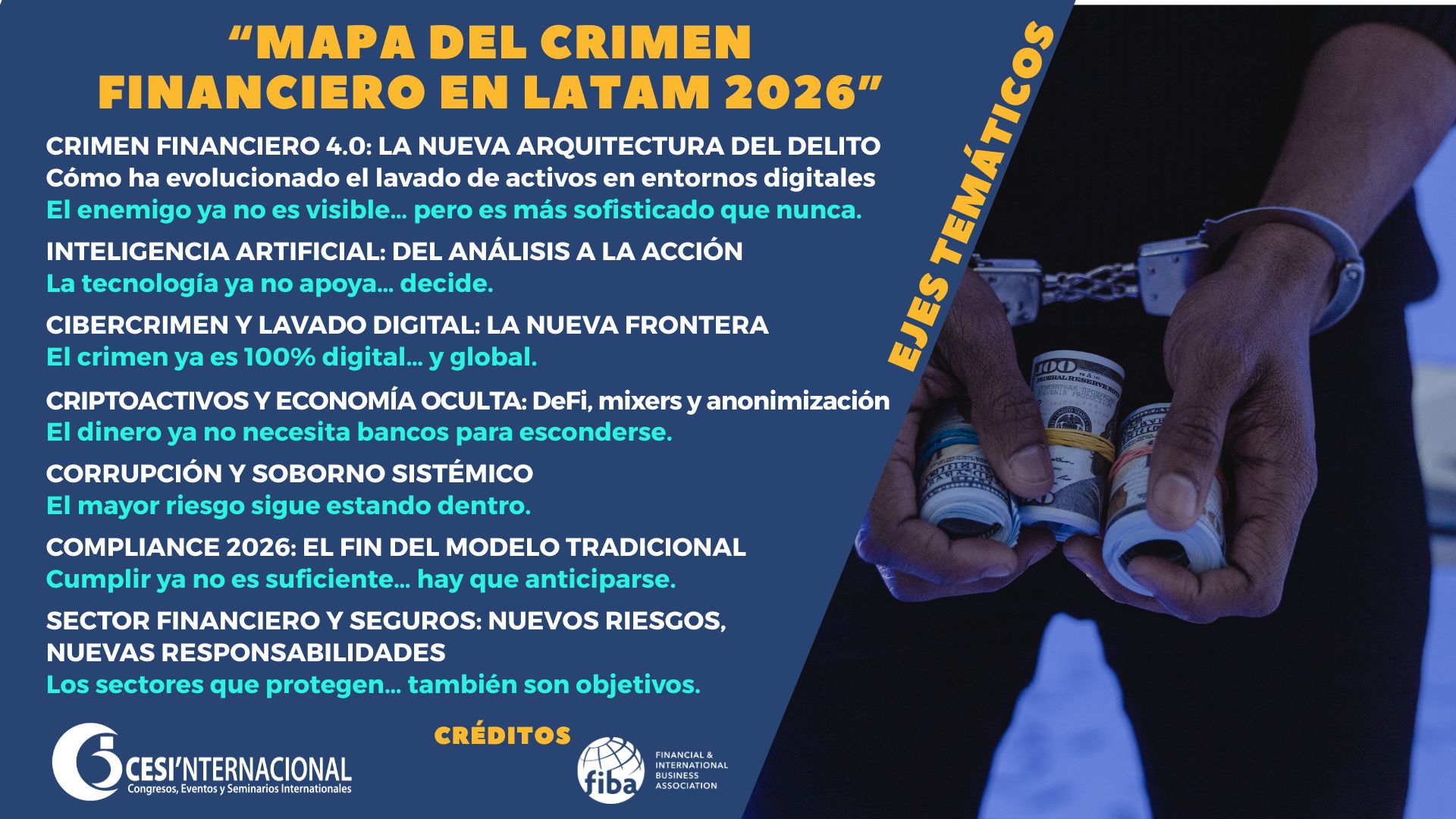Ejes temáticos de CORLAFC 2026
