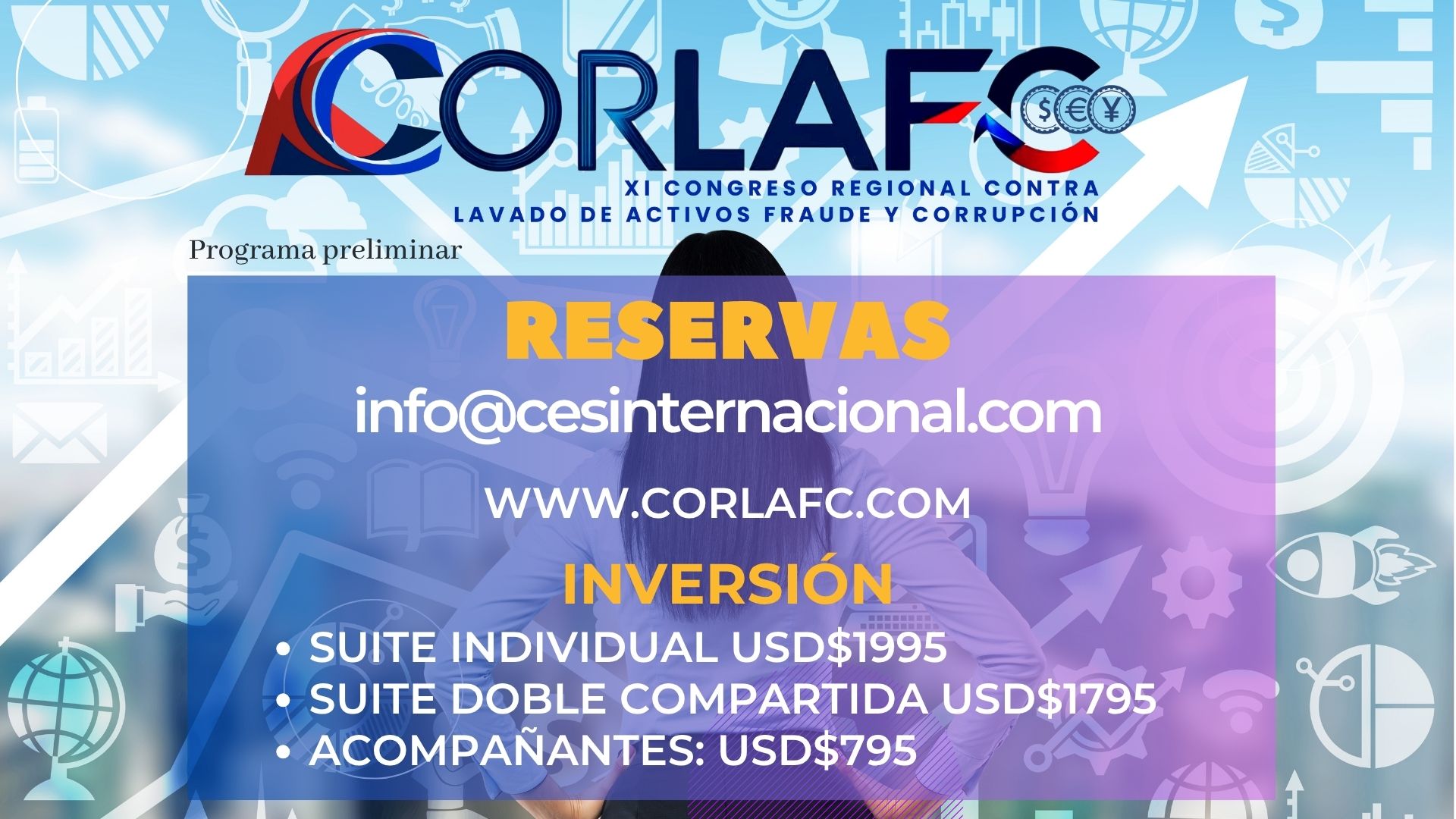 Tarifas de inversión de CORLAFC 2026
